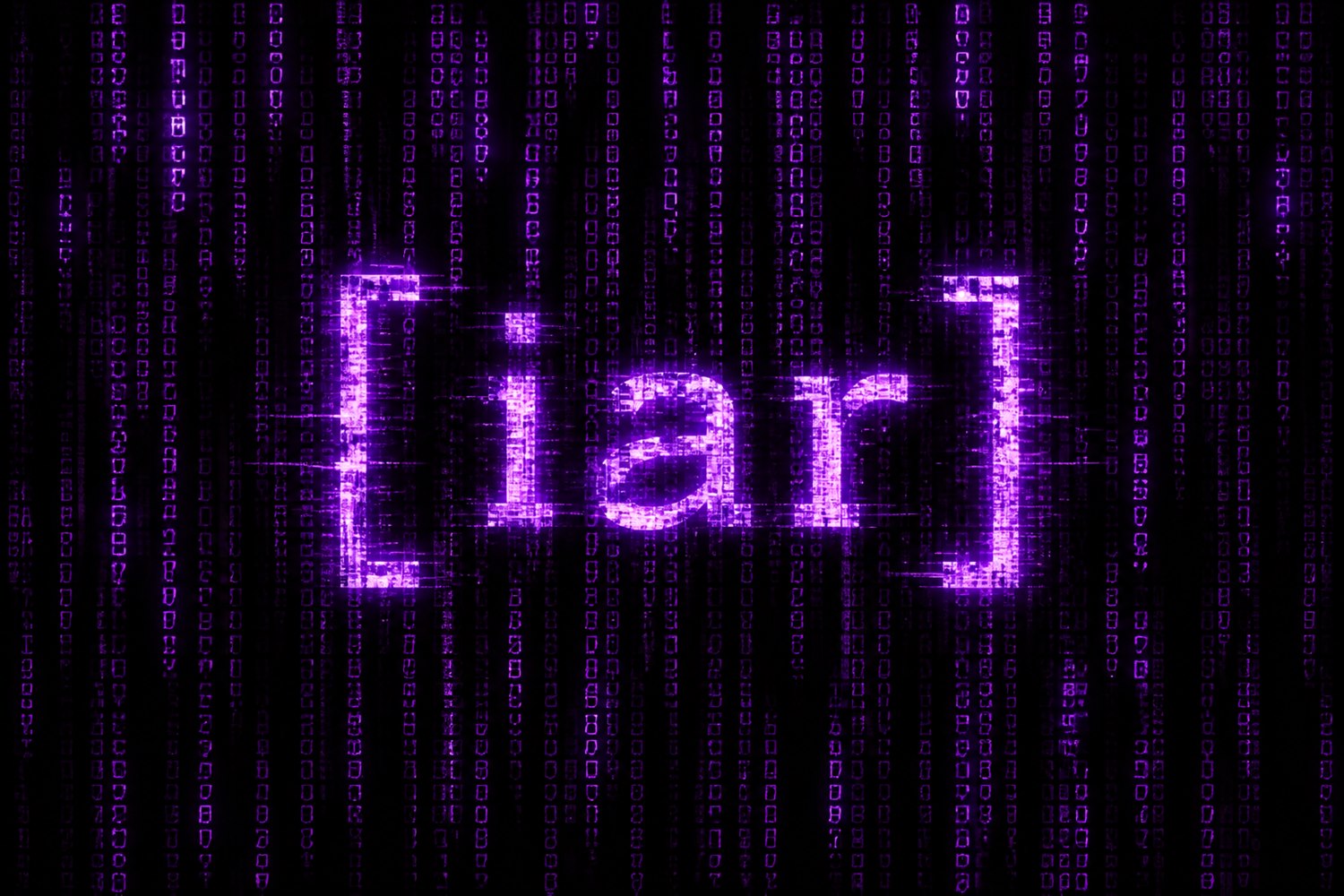 Purple matrix rain